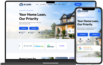 Your home loan our pripority mortgage website template