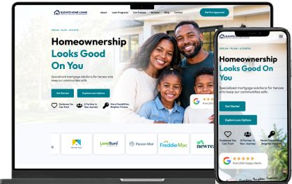 Homeownership looks good on you mortgage website template